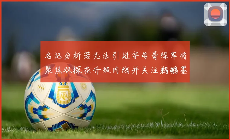 名记分析若无法引进字母哥绿军将聚焦双探花升级内线并关注鹈鹕墨菲